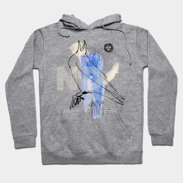 crow collage Hoodie by NJORDUR